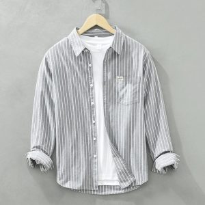 Erik™| Leinenhemd - Rosa / XS
